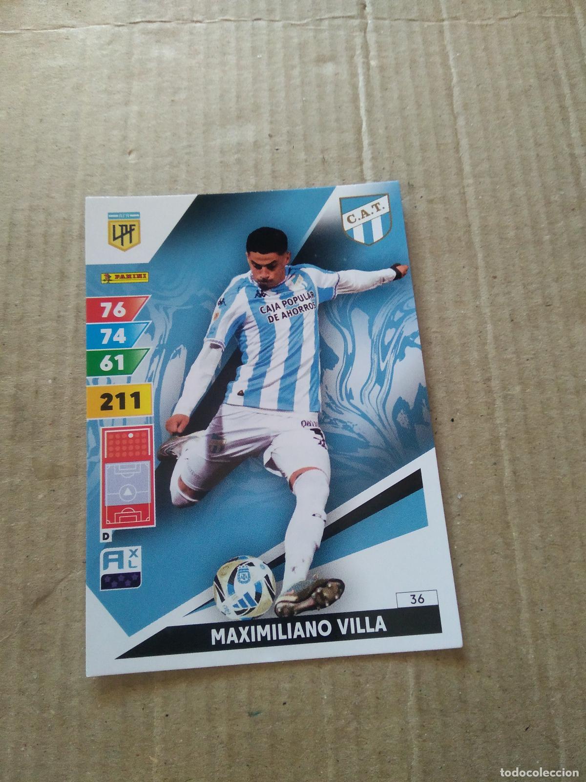 Cromos de F&uacute;tbol: 36 MAXIMILIANO VILLA ATLETICO TUCUMAN CROMO FUTBOL PANINI ARGENTINO 2025 LIGA ARGENTINA ADRENALYN
