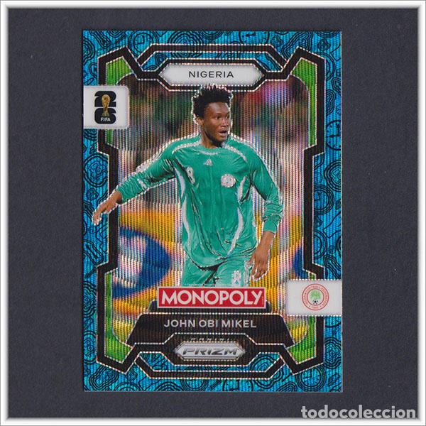 Cromos de F&uacute;tbol: FIFA WORLD CUP 2026 PANINI PRIZM MONOPOLY JOHN OBI MIKEL 81 AZUL BLUE NIGERIA COLECCI&Oacute;N MUNDIAL