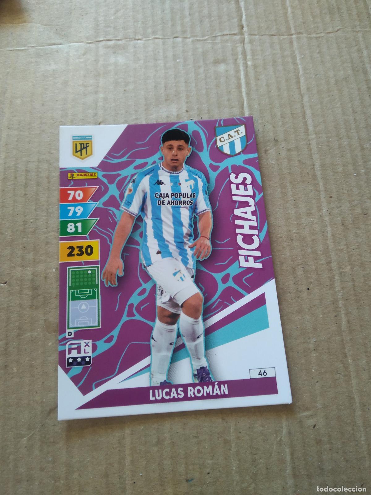 Cromos de F&uacute;tbol: 46 LUCAS ROMAN ATLETICO TUCUMAN CROMO FUTBOL PANINI ARGENTINO 2025 LIGA ARGENTINA ADRENALYN