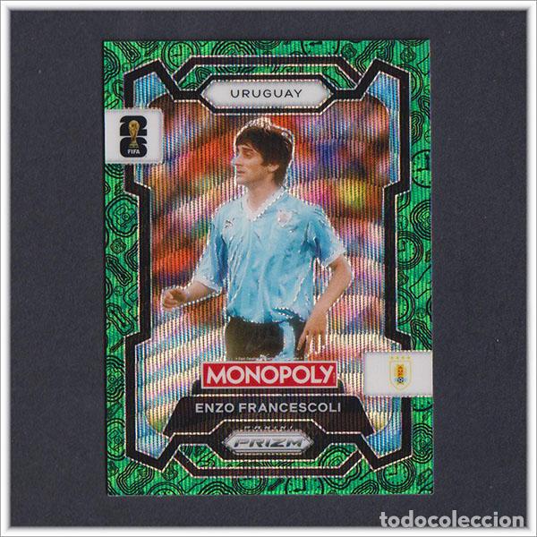 Cromos de F&uacute;tbol: FIFA WORLD CUP 2026 PANINI PRIZM MONOPOLY ENZO FRANCESCOLI 69 VERDE GREEN URUGUAY COLECCI&Oacute;N MUNDIAL