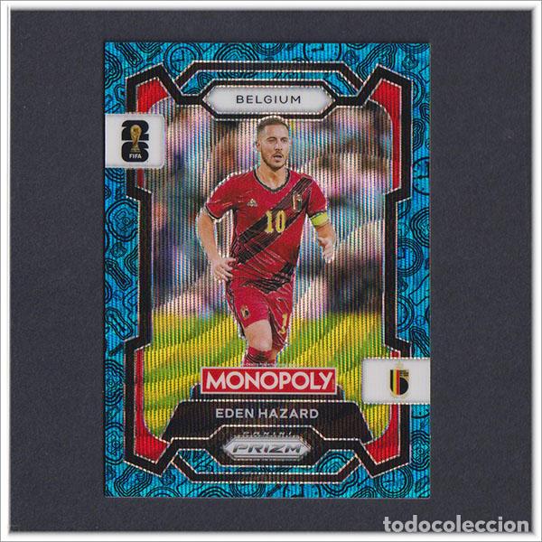 Cromos de F&uacute;tbol: FIFA WORLD CUP 2026 PANINI PRIZM MONOPOLY EDEN HAZARD 66 AZUL BLUE BELGICA COLECCI&Oacute;N ALBUM MUNDIAL