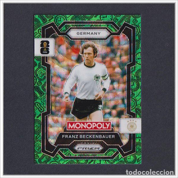 Cromos de F&uacute;tbol: FIFA WORLD CUP 2026 PANINI PRIZM MONOPOLY FRANZ BECKENBAUER VERDE GREEN 60 ALEMANIA ALBUM MUNDIAL