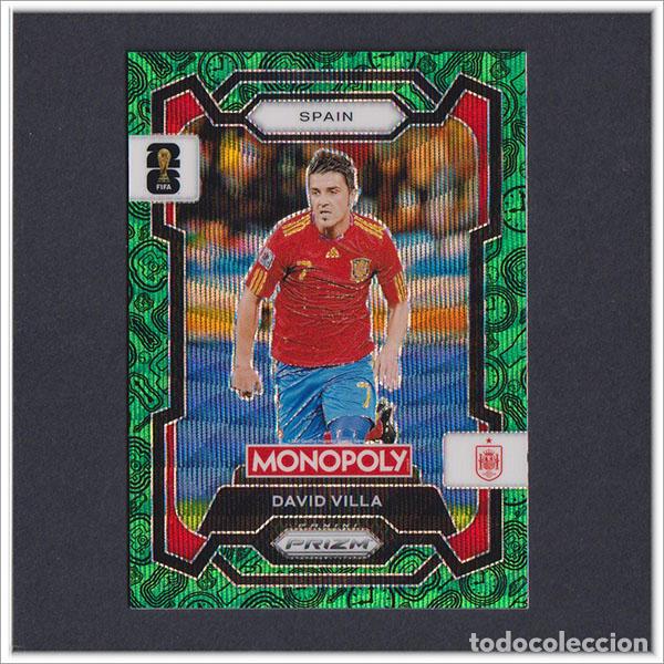 Cromos de F&uacute;tbol: FIFA WORLD CUP 2026 PANINI PRIZM MONOPOLY DAVID VILLA 44 VERDE GREEN ESPA&Ntilde;A COLECCI&Oacute;N ALBUM MUNDIAL