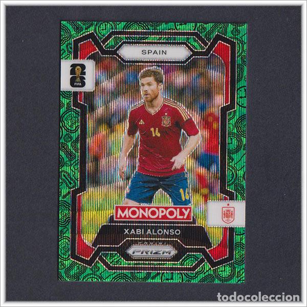 Cromos de F&uacute;tbol: FIFA WORLD CUP 2026 PANINI PRIZM MONOPOLY XABI ALONSO 40 VERDE GREEN ESPA&Ntilde;A COLECCI&Oacute;N ALBUM MUNDIAL