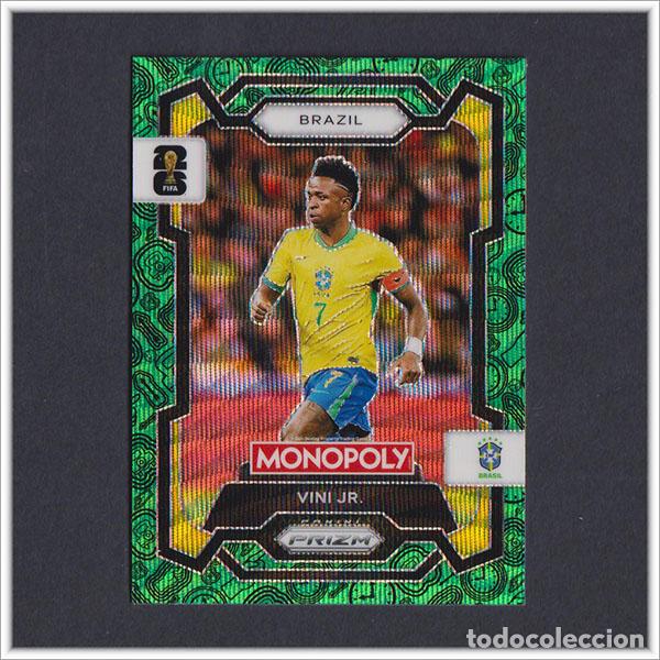 Cromos de F&uacute;tbol: FIFA WORLD CUP 2026 PANINI PRIZM MONOPOLY VINICIUS 14 VERDE GREEN BRASIL COLECCI&Oacute;N ALBUM MUNDIAL