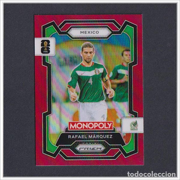 Cromos de F&uacute;tbol: FIFA WORLD CUP 2026 PANINI PRIZM MONOPOLY RAFAEL MARQUEZ 57 ROJO RED MEXICO COLECCI&Oacute;N ALBUM MUNDIAL