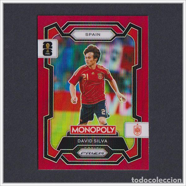 Cromos de F&uacute;tbol: FIFA WORLD CUP 2026 PANINI PRIZM MONOPOLY DAVID SILVA 42 ROJO RED ESPA&Ntilde;A COLECCI&Oacute;N ALBUM MUNDIAL