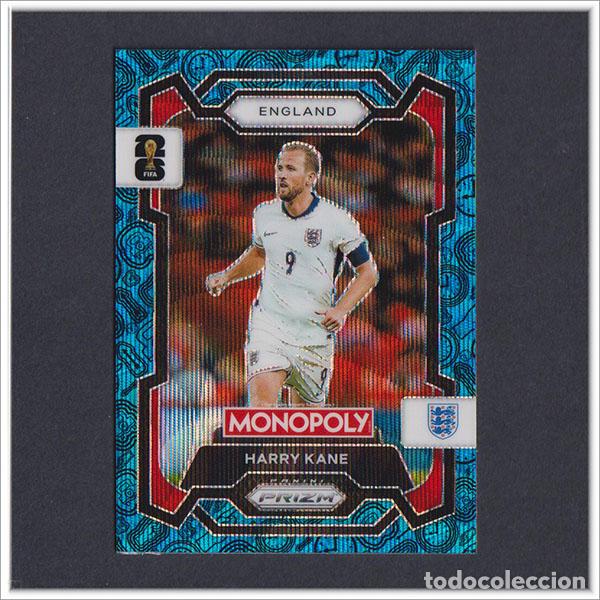 Cromos de F&uacute;tbol: FIFA WORLD CUP 2026 PANINI PRIZM MONOPOLY HARRY KANE 22 AZUL BLUE INGLATERRA COLECCI&Oacute;N ALBUM MUNDIAL