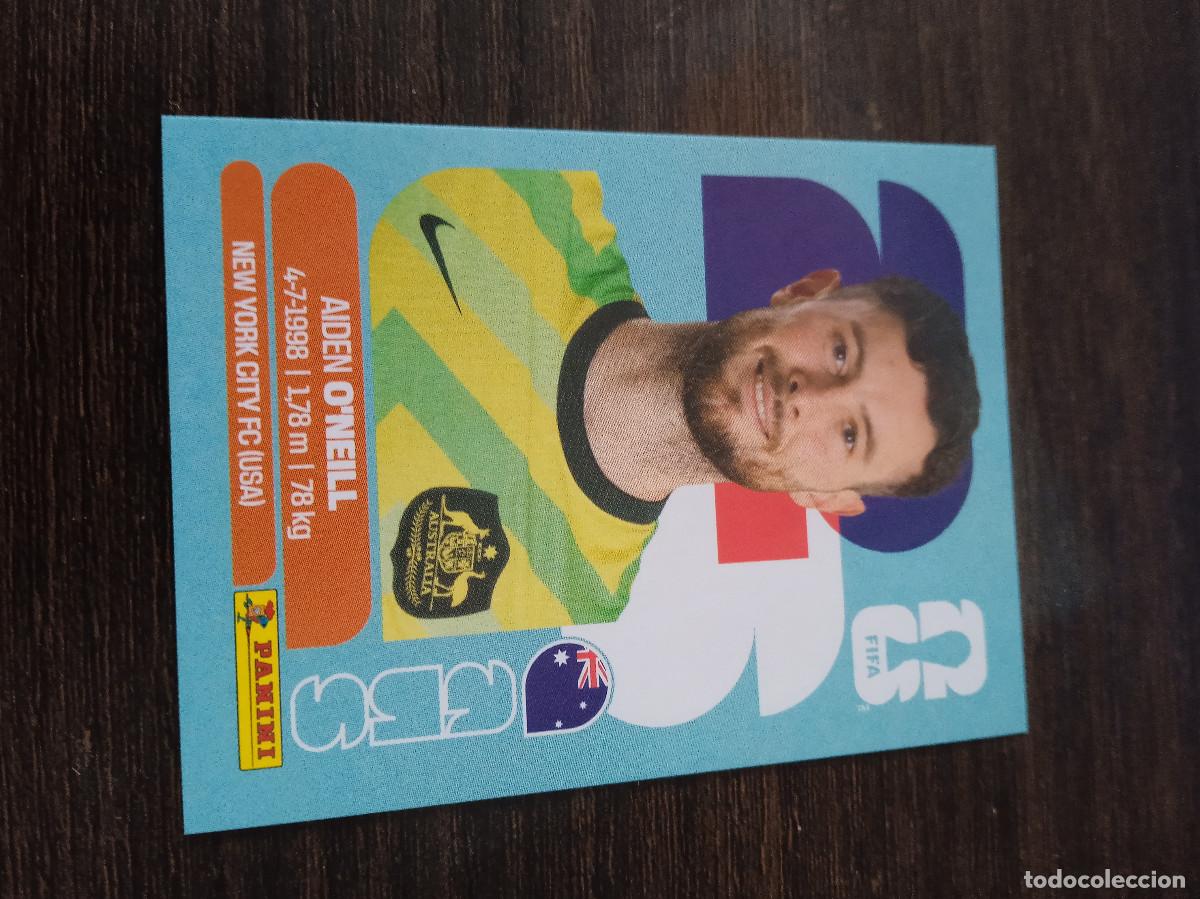 Cromos de F&uacute;tbol: Cromo Mundial Futbol 2026 Panini canada usa Mexico Australia Aiden Oneill AUS 14