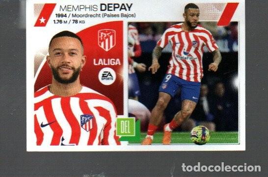 Cromos de F&uacute;tbol: CROMO DE F&Uacute;TBOL DE LIGA 2023 / 24 EDIT&Oacute; PANINI DE ATLETICO MADRID DEPAY N&ordm; 19 (NO ESTUVO PEGADO)