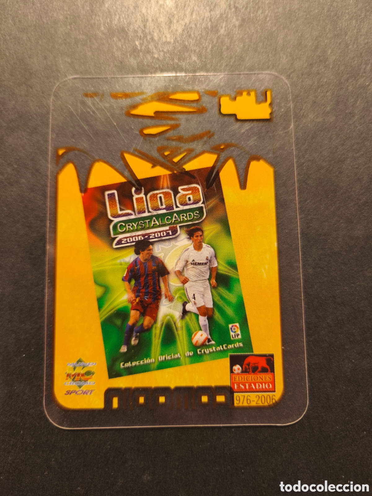 Fu&szlig;ball-Sticker: MESSI COMODIN FC BARCELONA MUNDICROMO CRYSTAL CARDS 2006 2007