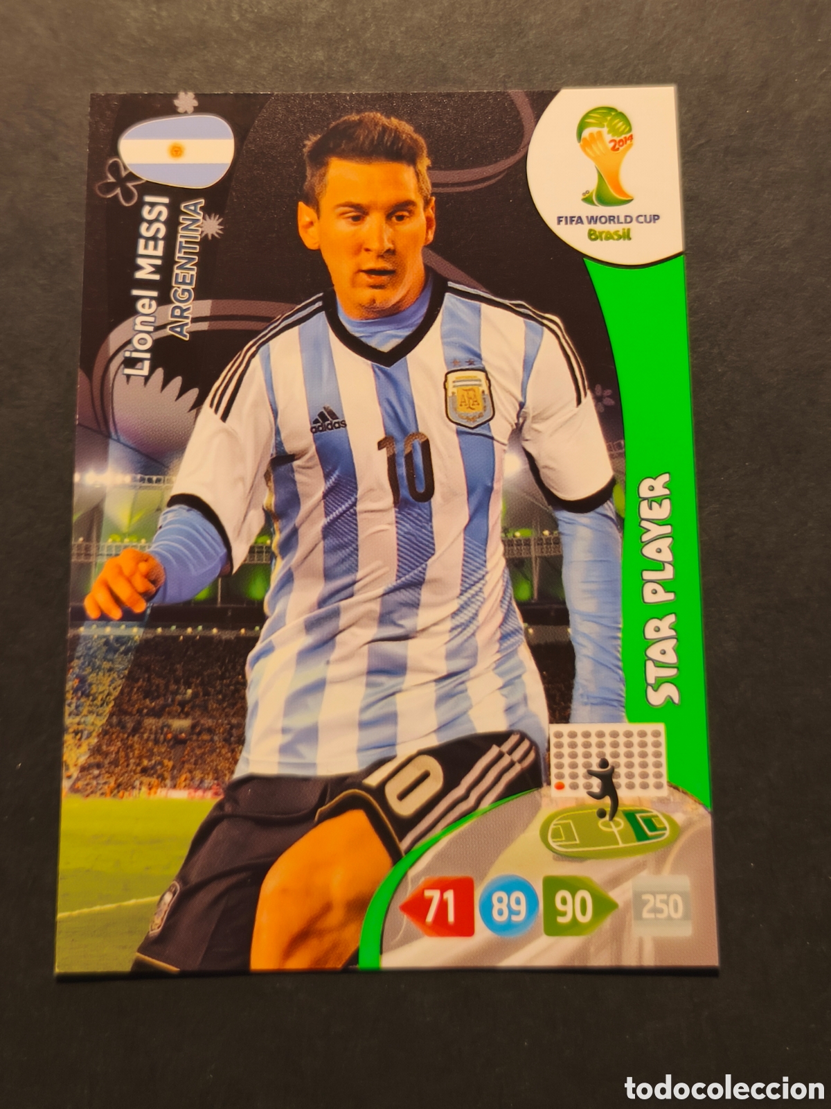 Cromos de F&uacute;tbol: MESSI STAR PLAYER ARGENTINA ADRENALYN MUNDIAL WORDL CUP BRASIL 2014