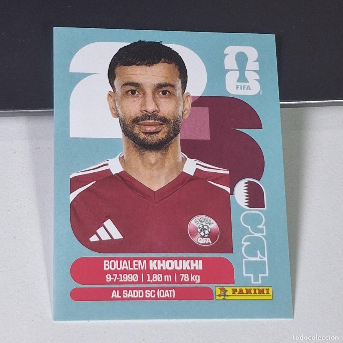 Cromos de F&uacute;tbol: B8 QAT6 BOUALEM KHOUKHI 6 QATAR CATAR QAT MUNDIAL FIFA WORLD CUP 2026 STICKER PANINI