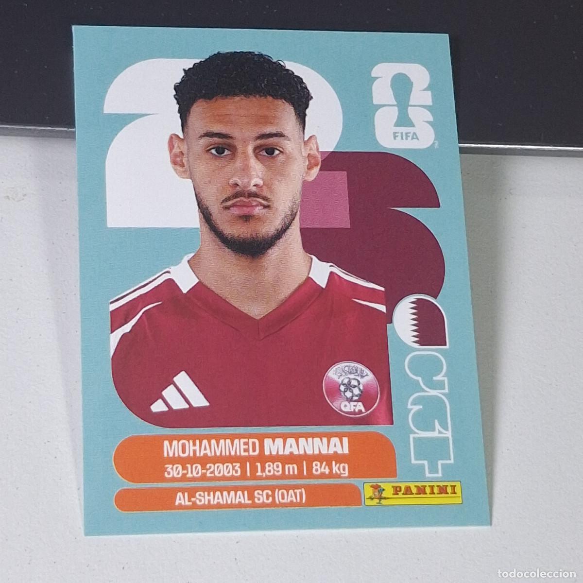 Cromos de F&uacute;tbol: B8 QAT9 MOHAMED MANNAI 9 QATAR CATAR QAT MUNDIAL FIFA WORLD CUP 2026 STICKER PANINI