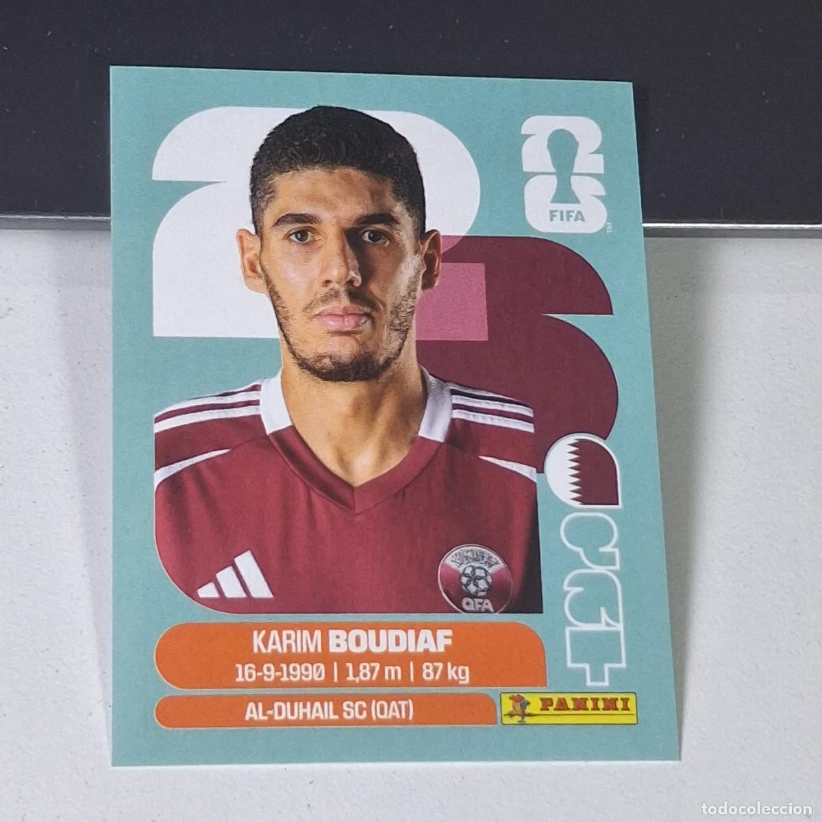 Cromos de F&uacute;tbol: B8 QAT 10 QAT10 KARIM BOUDIAF QATAR CATAR QAT MUNDIAL FIFA WORLD CUP 2026 STICKER PANINI