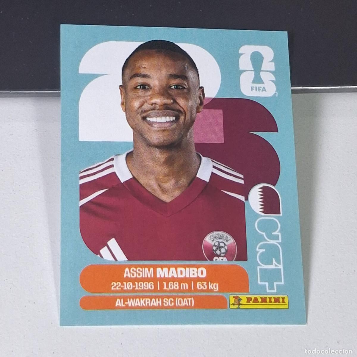 Cromos de F&uacute;tbol: B8 QAT11 ASSIM MADIBO 11 QATAR CATAR QAT MUNDIAL FIFA WORLD CUP 2026 STICKER PANINI