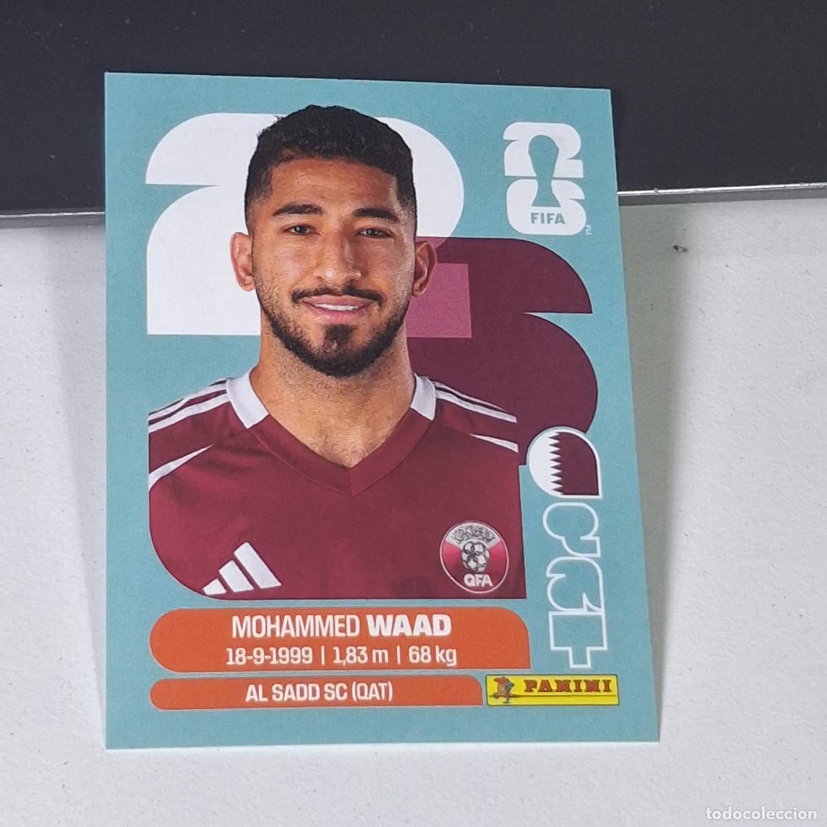 Cromos de F&uacute;tbol: B8 QAT14 MOHAMMED WAAD 14 QATAR CATAR QAT MUNDIAL FIFA WORLD CUP 2026 STICKER PANINI