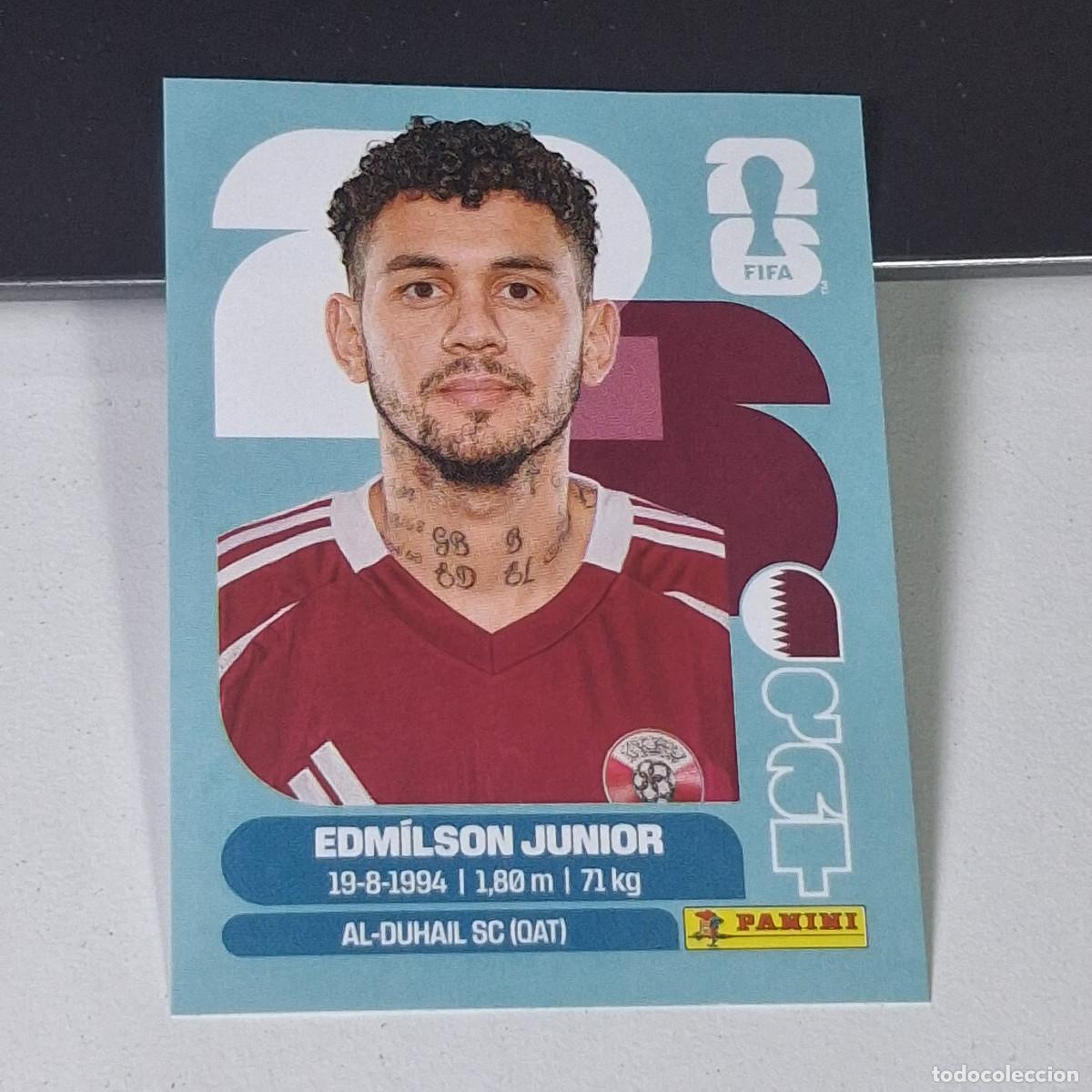 Cromos de F&uacute;tbol: B8 QAT 17 QAT17 EDMILSON JUNIOR QATAR CATAR QAT MUNDIAL FIFA WORLD CUP 2026 STICKER PANINI
