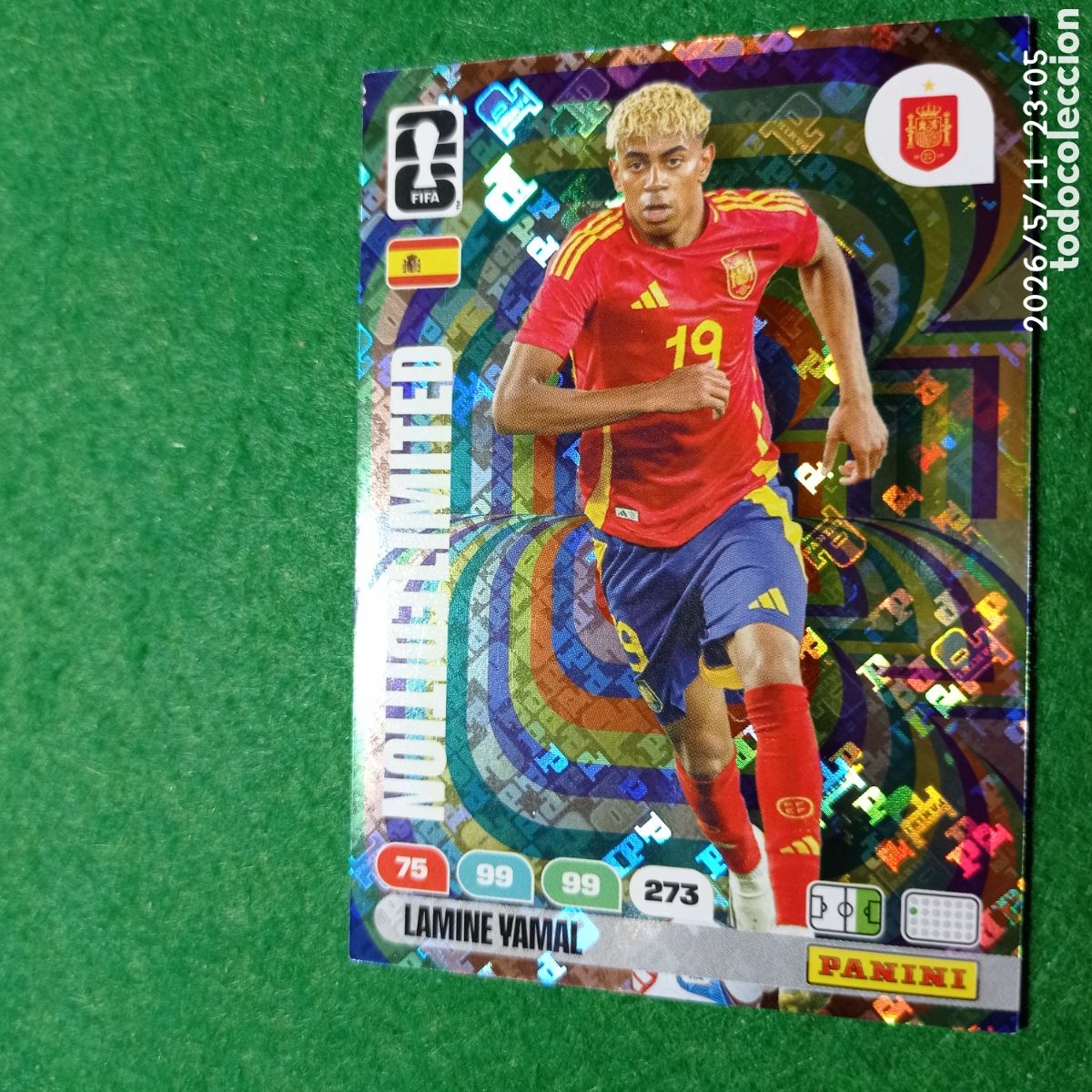 Cromos de F&uacute;tbol: adrenalyn mundial 2026 limited edition (edicion limitada) lamine yamala espa&ntilde;a fc barcelona