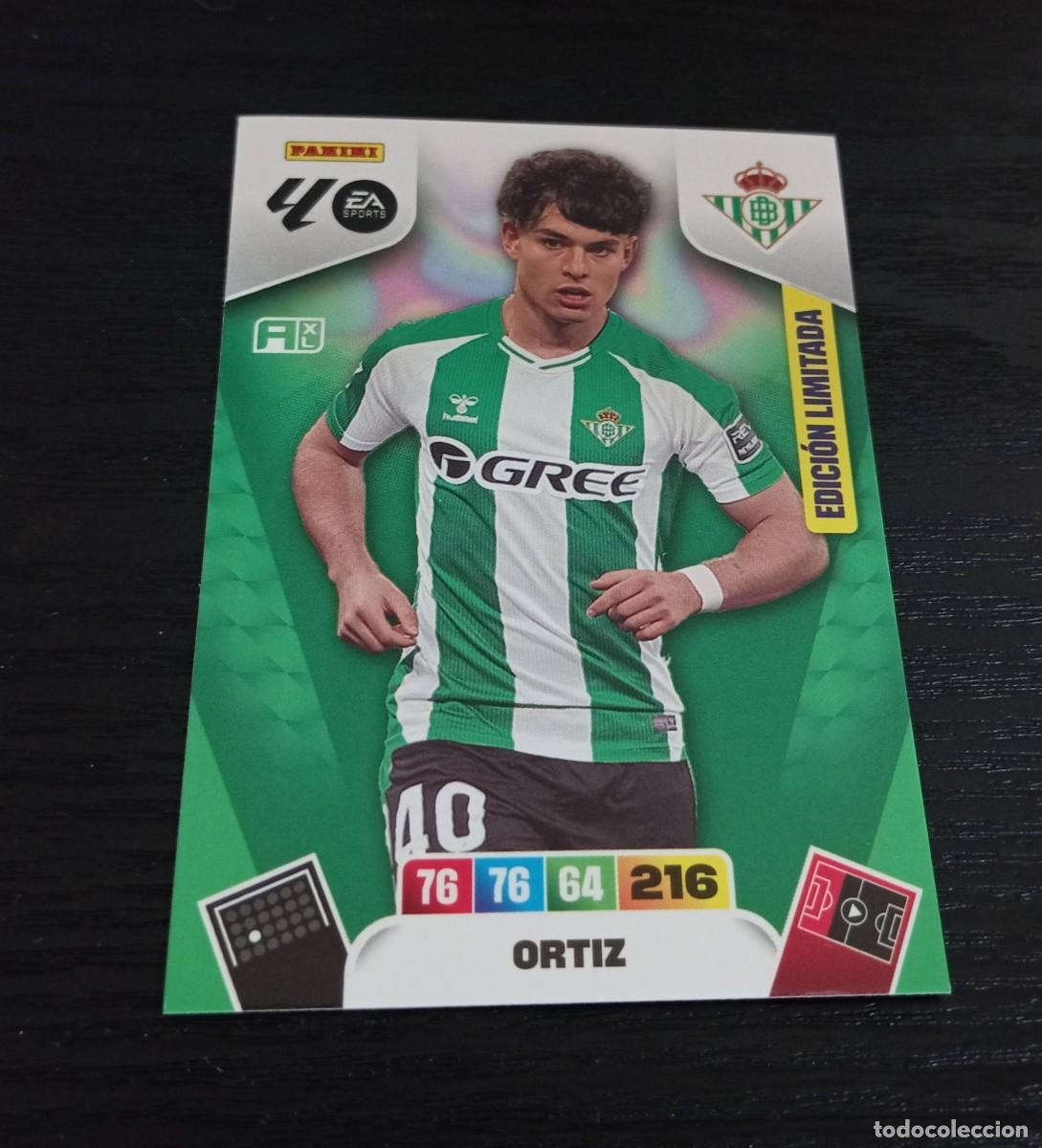 Cromos de F&uacute;tbol: -ADRENALYN 25-26 : ORTIZ ( BETIS ) -- EDICION LIMITADA --