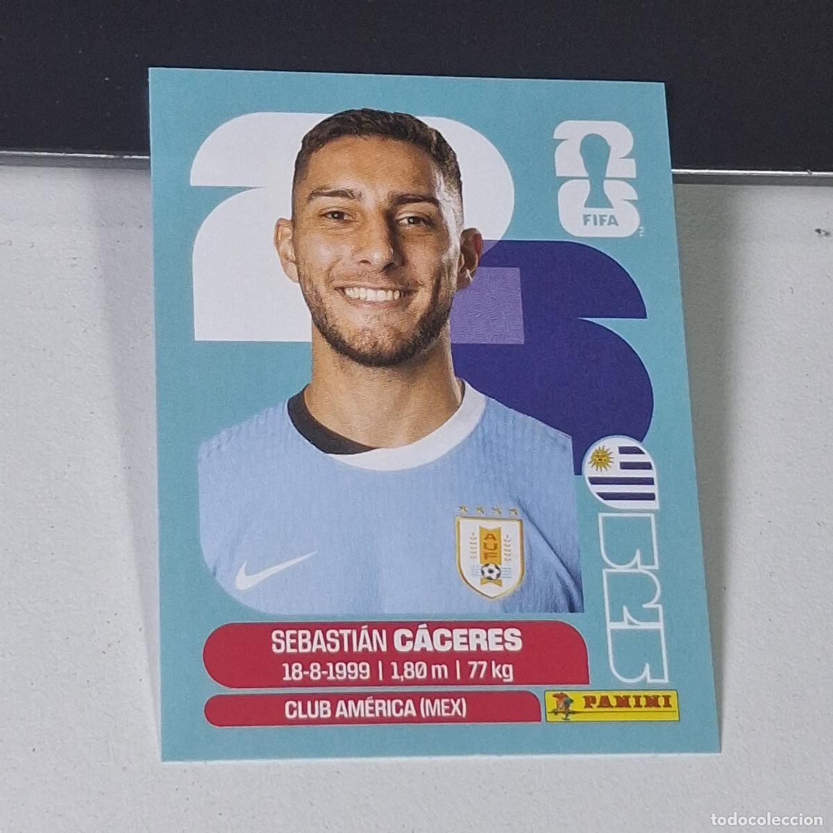 Cromos de F&uacute;tbol: B8 URU6 SEBASTI&Aacute;N C&Aacute;CERES 6 URUGUAY URU MUNDIAL FIFA WORLD CUP 2026 STICKER PANINI