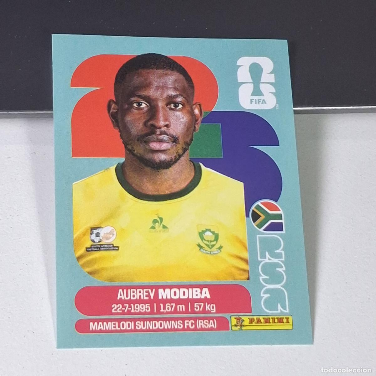 Cromos de F&uacute;tbol: B8 RSA4 AUBREY MODIBA 4 SUD&Aacute;FRICA RSA SOUTH AFRIKA MUNDIAL FIFA WORLD CUP 2026 STICKER PANINI