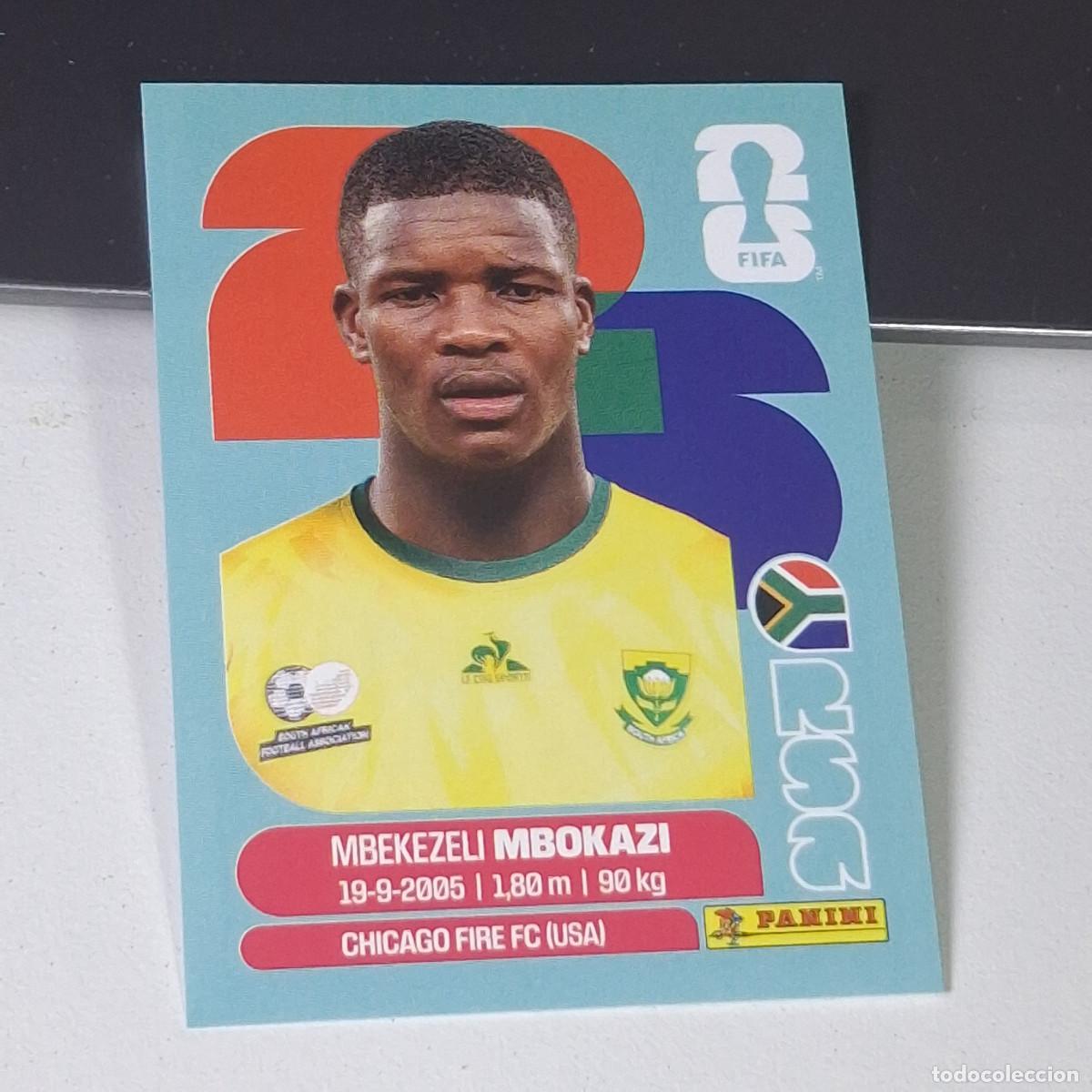 Cromos de F&uacute;tbol: B8 RSA 6 RSA6 MBEKEZELI MBOKAZ SUD&Aacute;FRICA RSA SOUTH AFRIKA MUNDIAL FIFA WORLD CUP 2026 STICKER PANINI