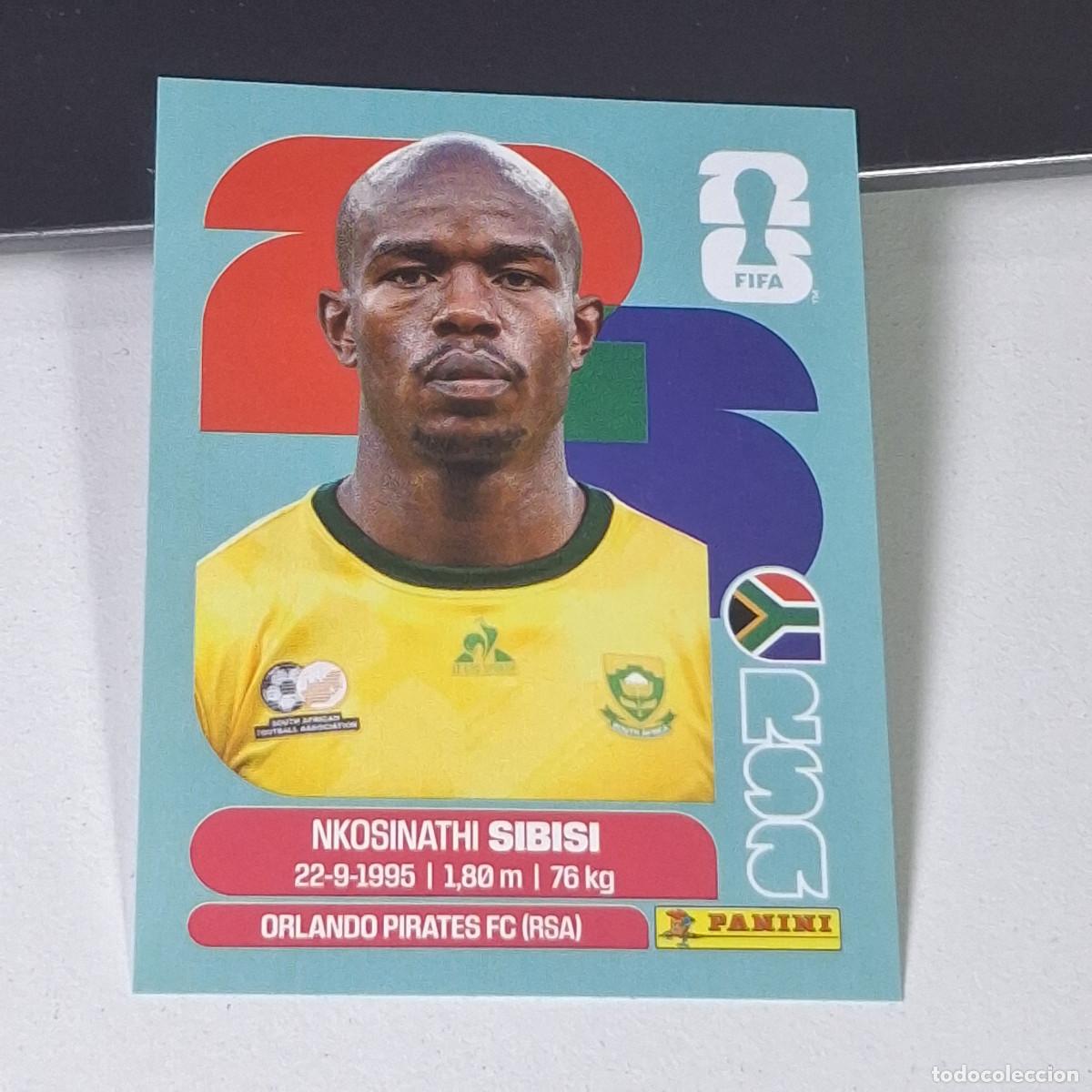 Cromos de F&uacute;tbol: B8 RSA10 NKOSINATHI SIBISI 10 SUD&Aacute;FRICA RSA SOUTH AFRIKA MUNDIAL FIFA WORLD CUP 2026 STICKER PANINI