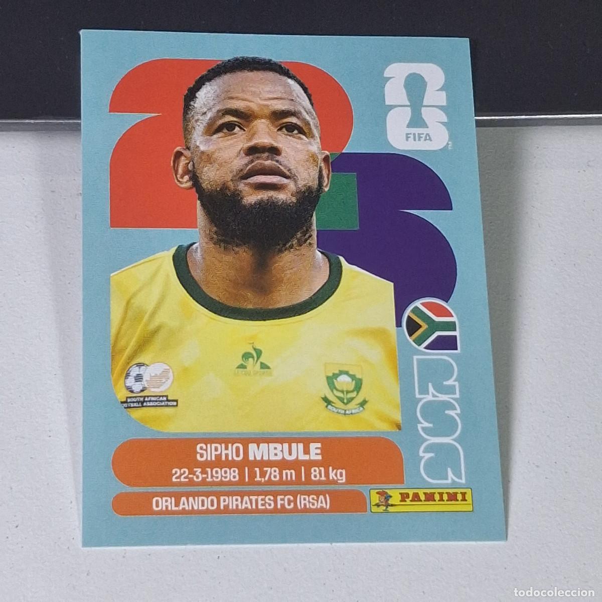 Cromos de F&uacute;tbol: B8 RSA RSA16 SIPHO MBULE 16 SUD&Aacute;FRICA SOUTH AFRIKA MUNDIAL FIFA WORLD CUP 2026 STICKER PANINI