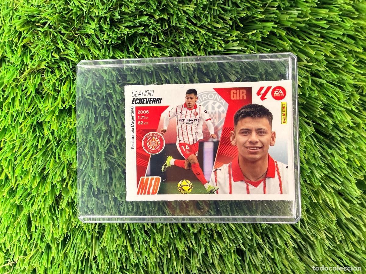 Cromos de F&uacute;tbol: N&ordm; 21 Echeverri Mercado de Invierno Girona FC Liga Este 25 26