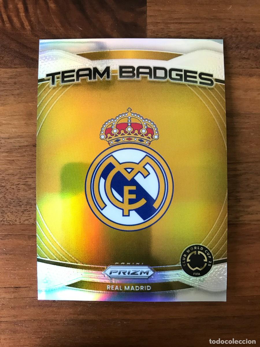 Cromos de F&uacute;tbol: REAL MADRID - SILVER HOLO - TEAM BADGES - PANINI PRIZM FIFA WORLD CUP 20254 25