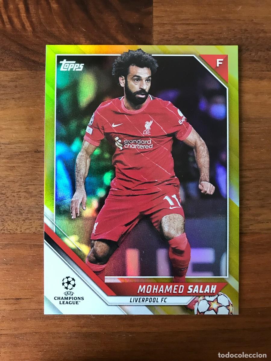 Cromos de F&uacute;tbol: MOHAMED SALAH - LIVERPOOL - NUMERADA /250 YELLOW - TOPPS CHAMPIONS LEAGUE 2023 23