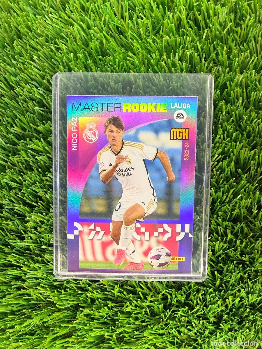 Cromos de F&uacute;tbol: N&ordm; 514 Nico Paz ROOKIE Nuevo Master Rookie Real Madrid CF Megacracks 23 24