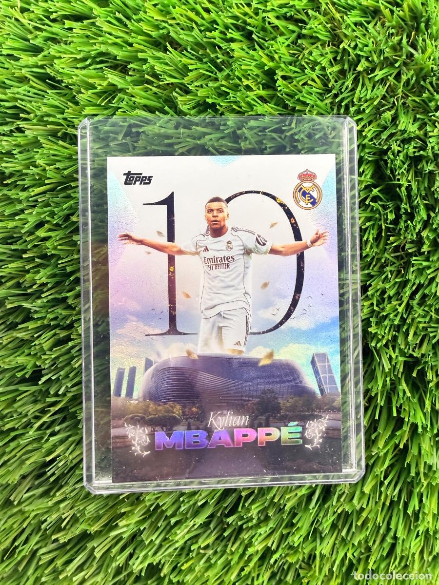 Cromos de F&uacute;tbol: N&ordm; MB-1 Kylian Mbapp&eacute; Mbapp&eacute; in Madrid Topps Los Blancos Real Madrid CF 25 26