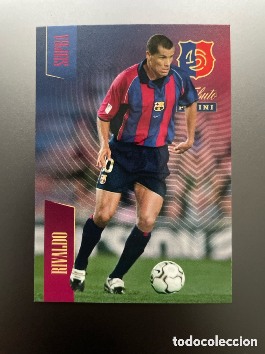 Cromos de F&uacute;tbol: Rivaldo 83 Supra Un 10 con el 11 Tributo Panini 125 Aniversario FC Barcelona