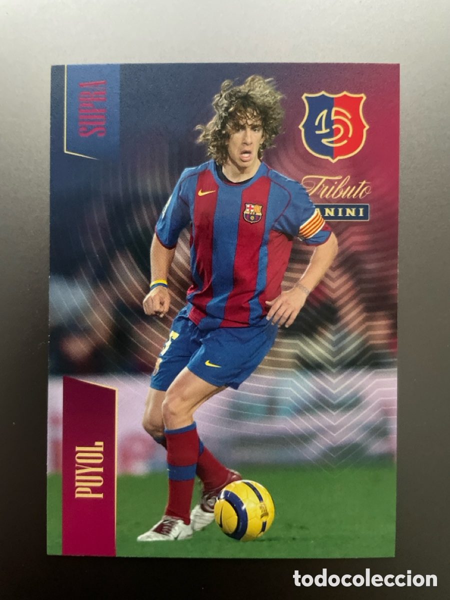 Cromos de f&uacute;tbol: Puyol 86 Supra el Gran Capitan Tributo Panini 125 Aniversario FC Barcelona