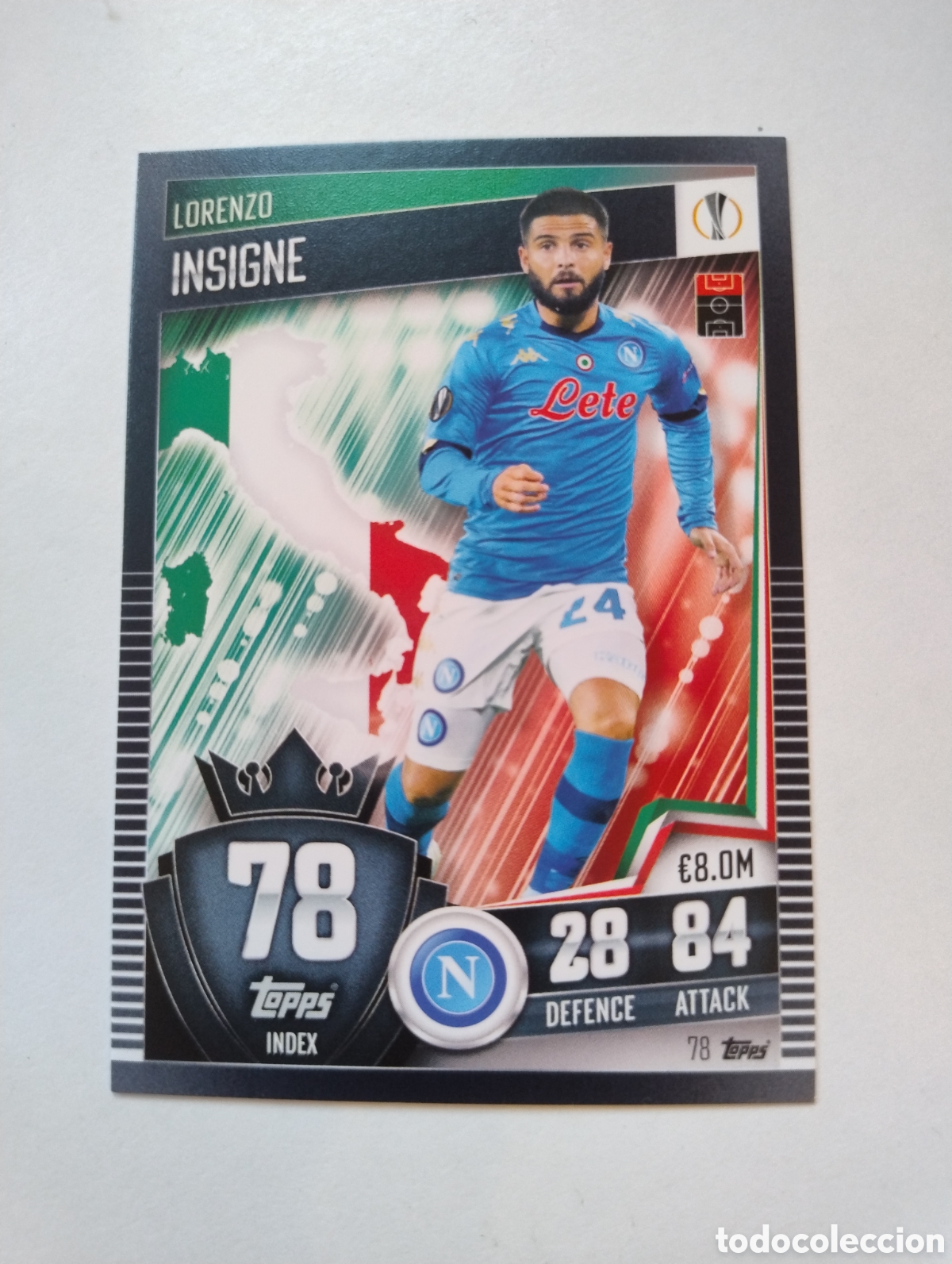 Cromos de F&uacute;tbol: 78 - Insigne - N&aacute;poles - Topps Match Attax 101 2020 - 2021