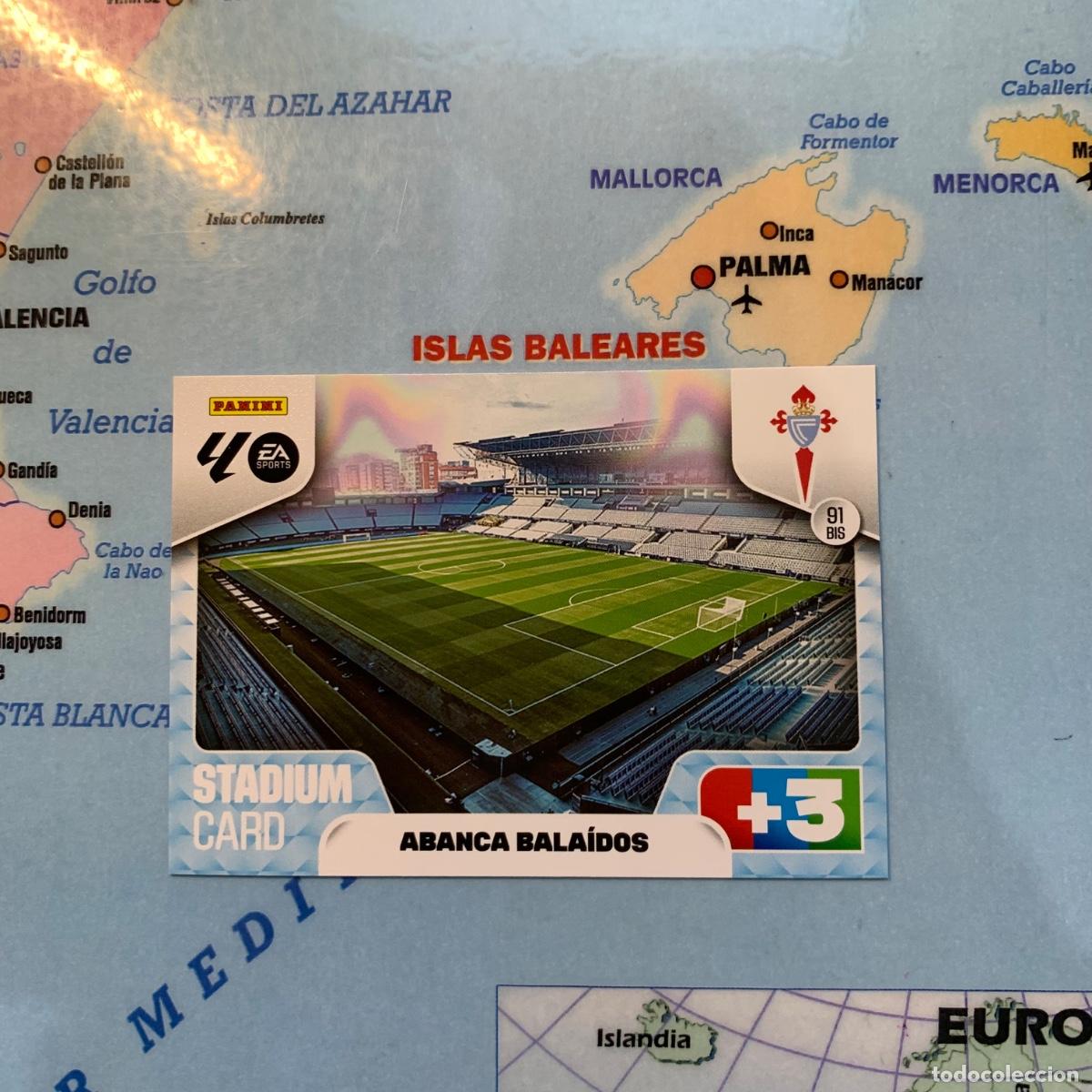 Cromos de F&uacute;tbol: Stadium card del celta n&uacute;mero 91 Bis cromo adrenalyn XL 25-26 2025-2026