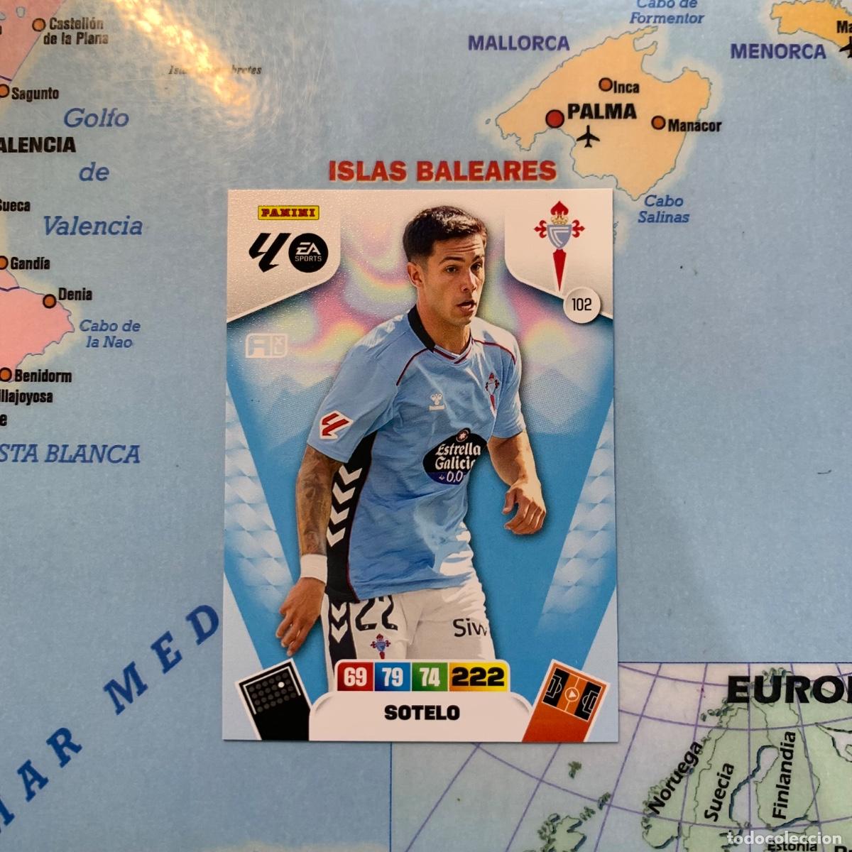 Cromos de F&uacute;tbol: Sotelo n&uacute;mero 102 del Celta cromo adrenalyn XL 25-26 2025-2026