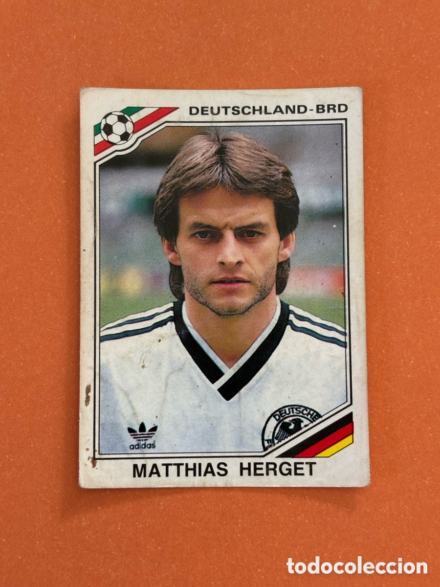 Cromos de F&uacute;tbol: MATTHIAS HERGET ALEMANIA 296 MUNDIAL MEXICO 1986 86 PANINI NUNCA PEGADO