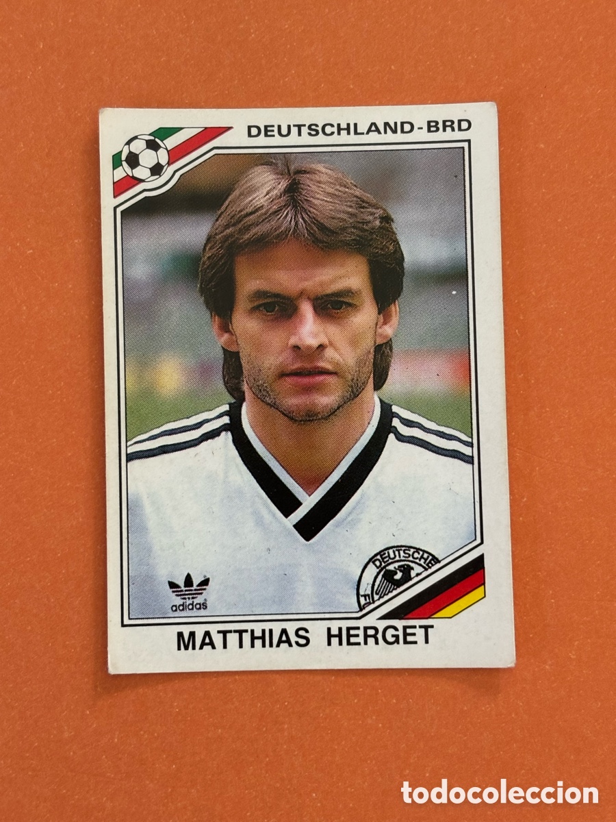 Cromos de F&uacute;tbol: MATTHIAS HERGET ALEMANIA 296 MUNDIAL MEXICO 1986 86 PANINI NUNCA PEGADO