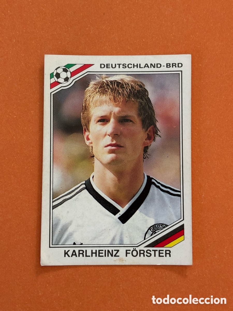 Cromos de F&uacute;tbol: panini mundial Mexico 86 n&uacute;mero 298 F&ouml;rster - Sticker album world cup Mexico 1986