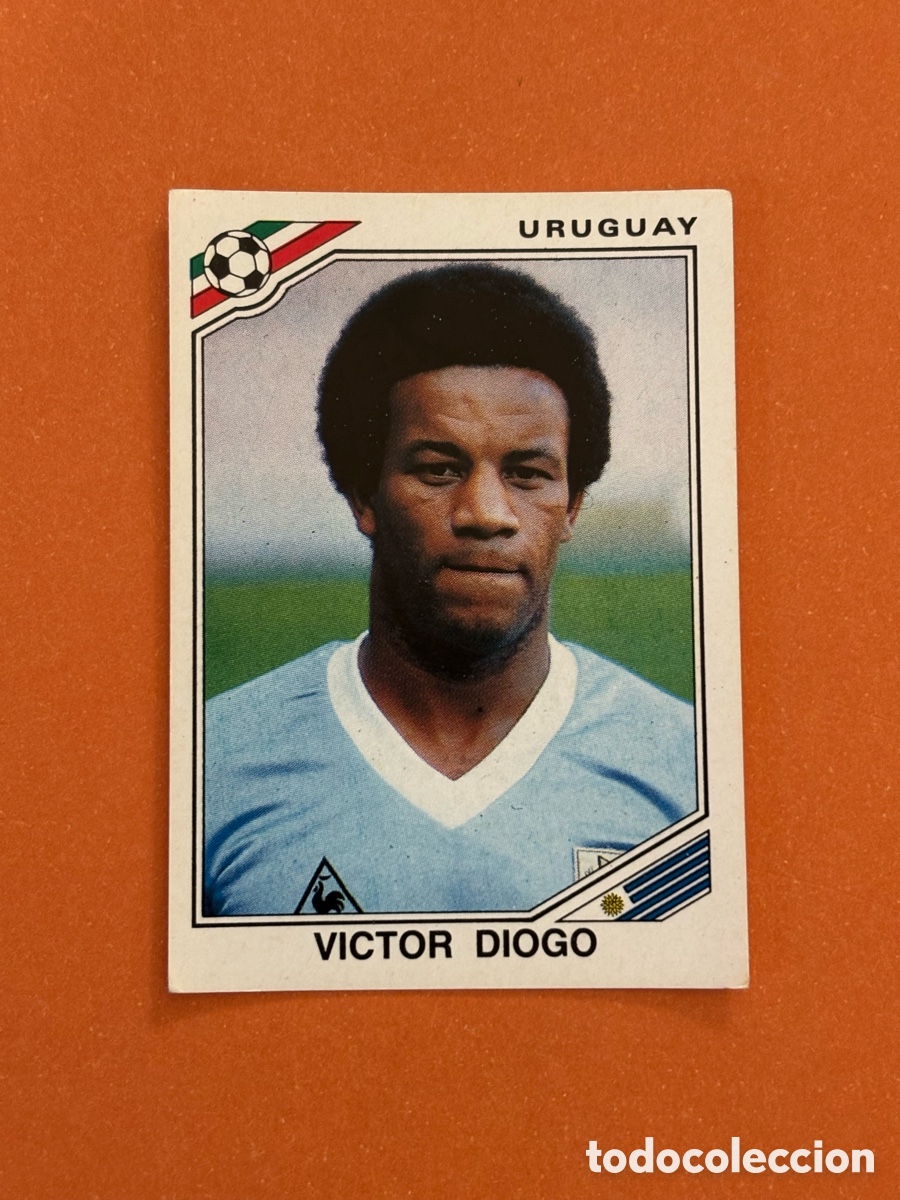 Cromos de F&uacute;tbol: VICTOR DIOGO SELECCION URUGUAY 313 MUNDIAL MEXICO 1986 86 PANINI NUNCA PEGADO