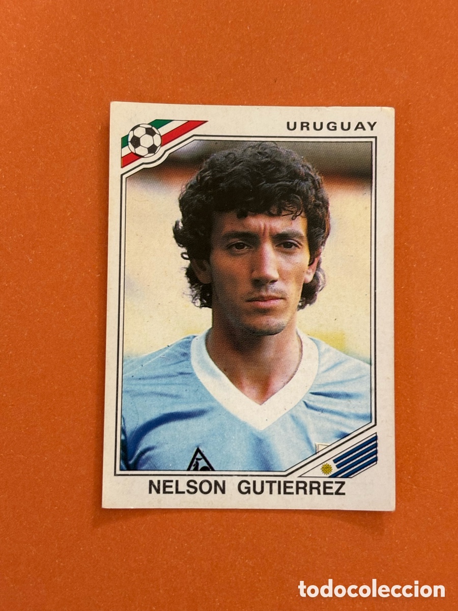 Cromos de F&uacute;tbol: NELSON GUTIERREZ URUGUAY 314 MUNDIAL MEXICO 1986 86 PANINI NUNCA PEGADO