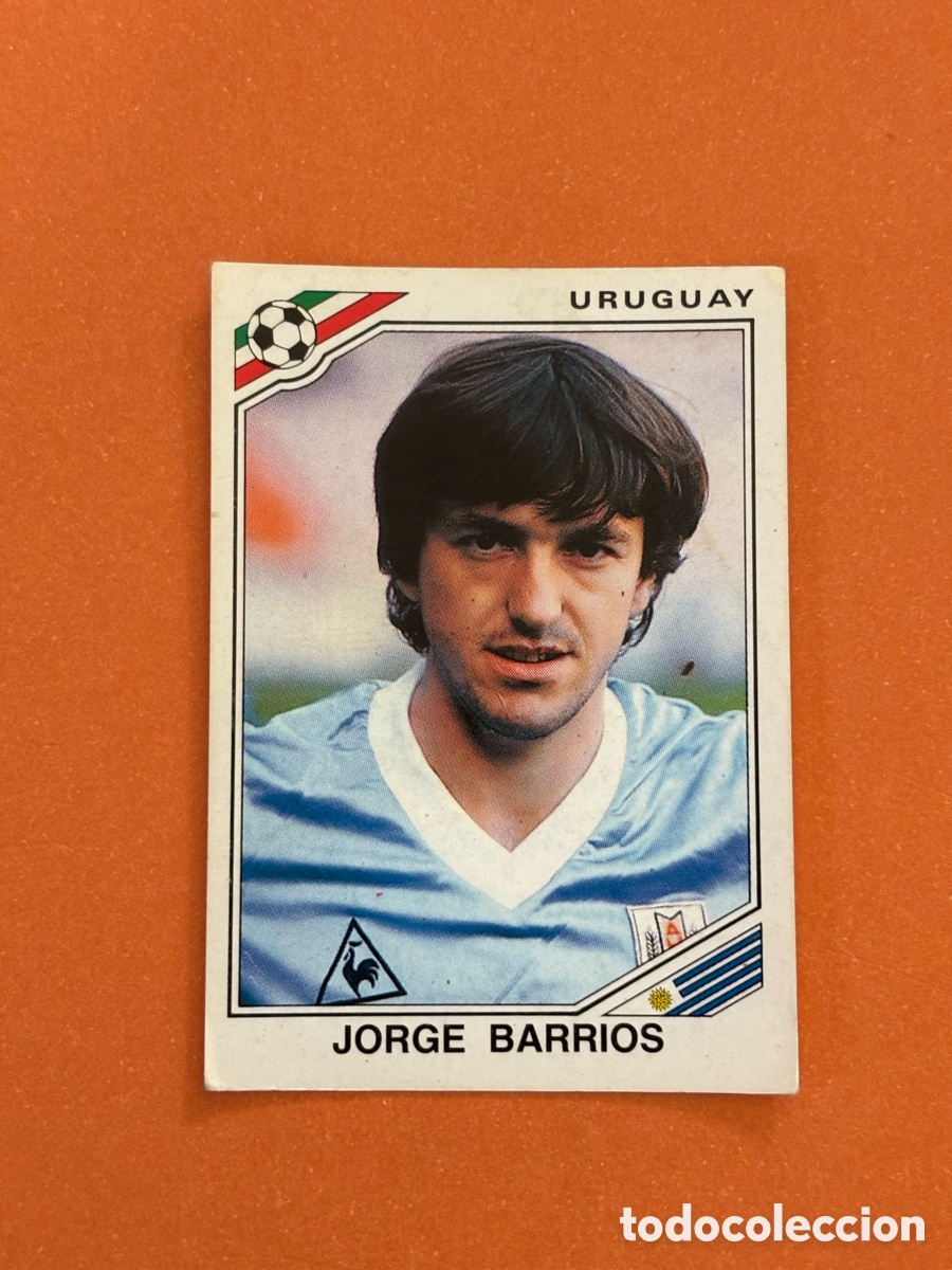 Cromos de F&uacute;tbol: 319 JORGE BARRIOS (URUGUAY) MUNDIAL MEXICO 86 PANINI. NUNCA PEGADO