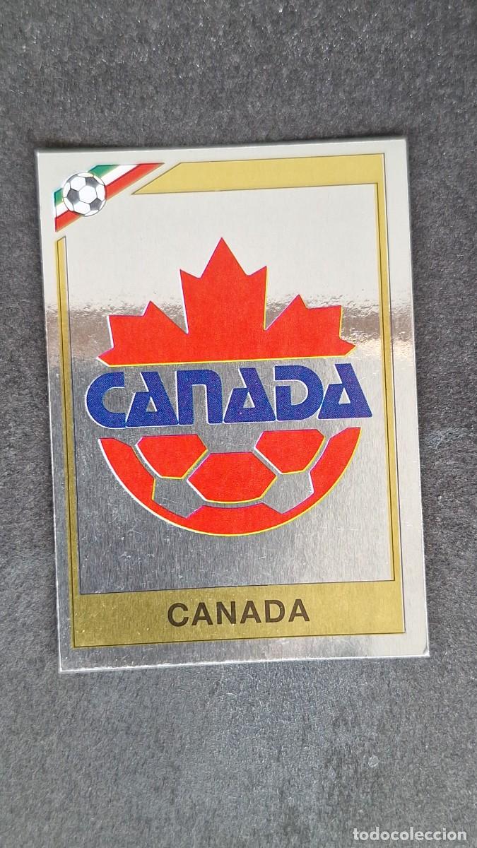 Cromos de F&uacute;tbol: L3 ESCUDO SELECCION CANADA 218 MUNDIAL MEXICO 86 PANINI NUNCA PEGADO SIN PEGAR