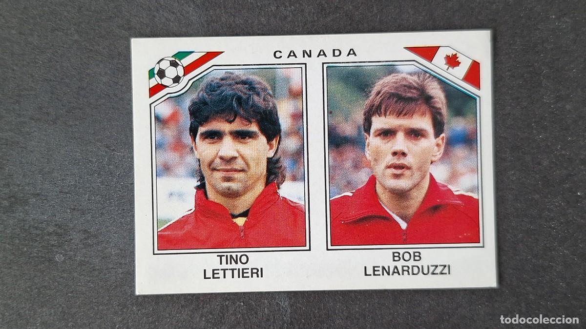 Cromos de F&uacute;tbol: L3 LETTIERI - LENARDUZZI SELECCION CANADA 220 MUNDIAL MEXICO 86 PANINI NUNCA PEGADO SIN PEGAR