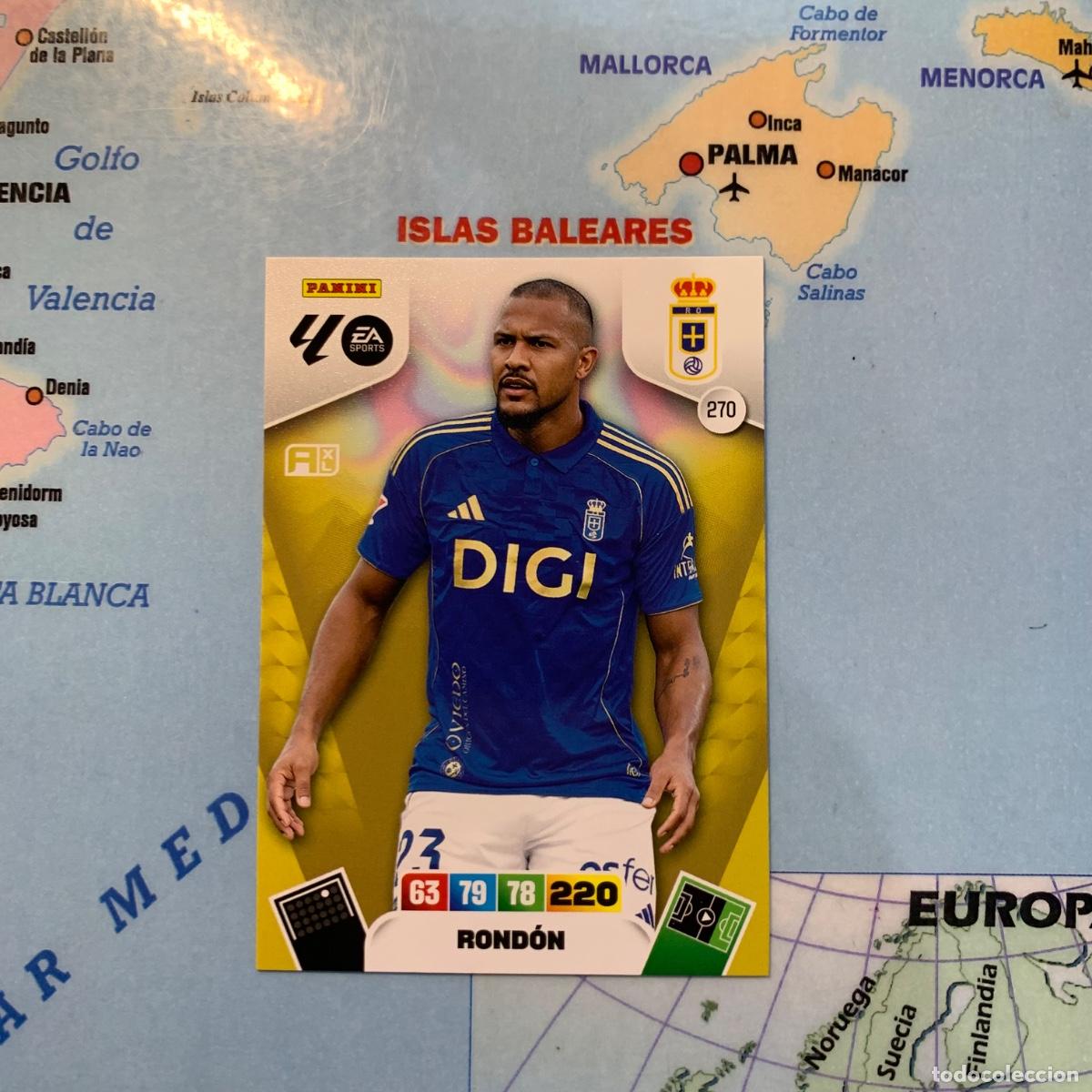 Cromos de Futebol: Rondon n&uacute;mero 270 del Oviedo cromo adrenalyn XL 25-26 2025-2026