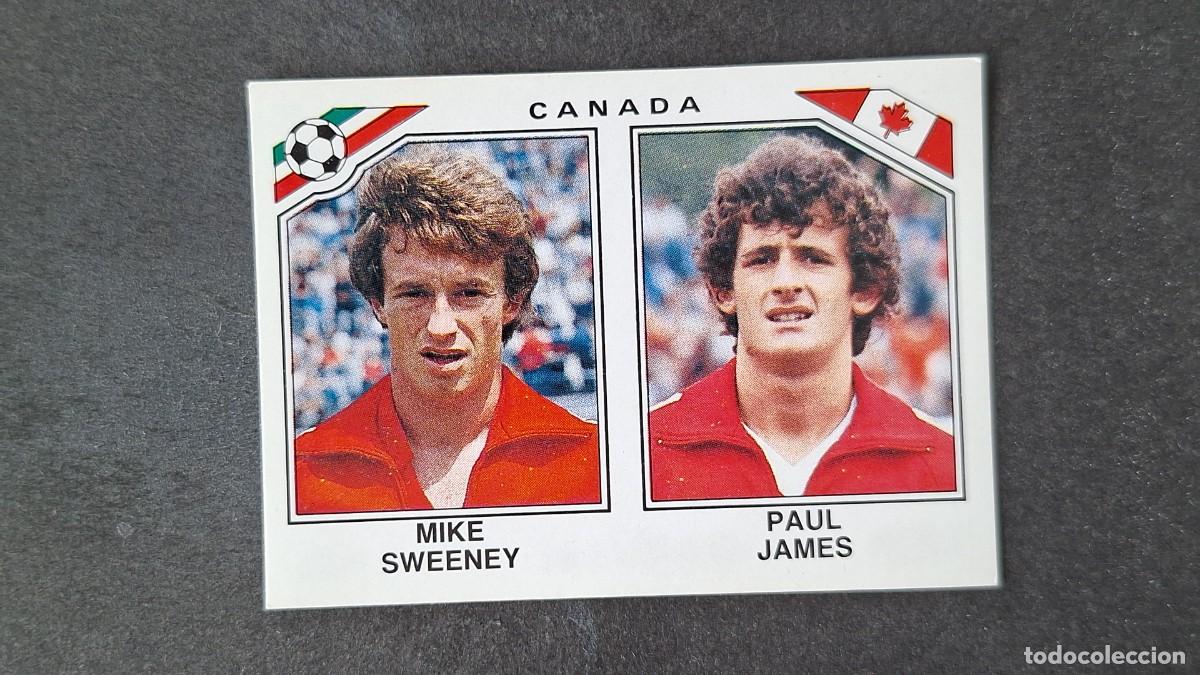 Cromos de F&uacute;tbol: L3 SWEENEY - PAUL JAMES SELECCION CANADA 224 MUNDIAL MEXICO 86 PANINI NUNCA PEGADO SIN PEGAR