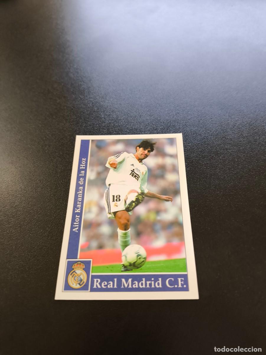 Cromos de F&uacute;tbol: 6 Karanka REAL MADRID MUNDICROMO FICHAS LIGA 2001 2002 01 02 NO PANINI ESTE